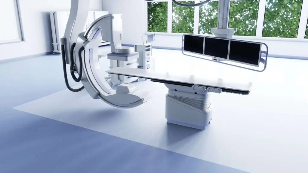 Modern medical imaging equipment in a hospital.